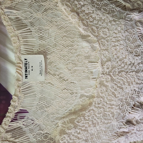 Intimately Free People Lace Peek-A-Boo Dress, Ivory - Picture 3 of 4